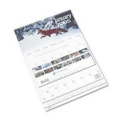 House Of Doolittle Earthscapes Wildlife Scenes Monthly Wall Calendar, Wirebound, 15-1/2 x 22 (HOD373)