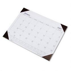 House Of Doolittle EcoTONES® Monthly Desk Pad Calendar, 4-Corner Holder, 22 x 17, Sunset Orchid (HOD12473)