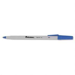 Universal Office Products Economy Ballpoint Pen, Fine Point, Blue Ink, Dozen (UNV27421)
