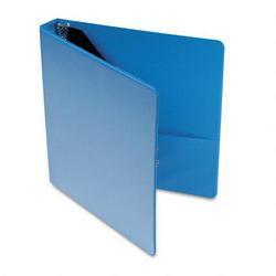 Universal Office Products Economy D-Ring Vinyl View Binder, 1 Capacity, Light Blue (UNV20736)