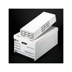 Universal Office Products Economy Storage File, Letter/Legal, Lift-Off Lid, 12 x 10 x 15, White, 12/Ctn (UNV95223)