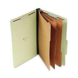 Universal Office Products Eight-Section Pressboard Classification Folder, Legal Size, Green (UNV10296)