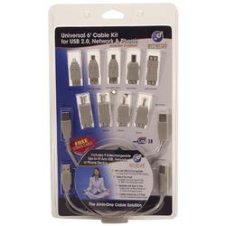 Retrak/Emerge Emerge Technologies 6' USB 2.0 Universal Cable Kit ETCABLEKIT6