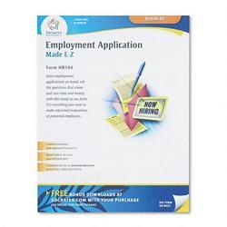 Socrates Media Employment Application Form, 11 x 8-1/2, 50 Per Pack (SOMHR104)