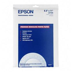 EPSON Epson Photographic Papers - Letter - 8.5 x 11 - 251g/m - Semi Gloss - 20 x Sheet - White