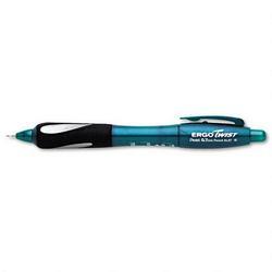 Pentel Of America ErgoTwist™ Automatic Pencil, .7mm lead, Green Barrel (PENAL97D)