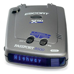 Escort P8500X50B Radar Detector with blue display