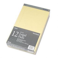 Mead Products EverReady® Pads, Wide Ruled, 8-1/2 x 14, Canary, 50 Sheets/Pad, 12/Pack (MEA59134)
