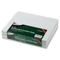 Ampad/Divi Of American Pd & Ppr Evidence® Recycled 5 x 8 Scratch Pads, White, 100 Sheets, 12 Pads/Pack (AMP21732)