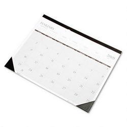 House Of Doolittle Executive Dated Monthly Desk Pad Calendar, Nonrefillable Brown Binding, 24 x 19 (HOD180HD)
