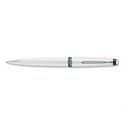 Waterman Pen/Sanford Ink Company Expert II Ballpoint Pen, Medium Point, Brushed Chrome, Blue Ink (WAT75250)