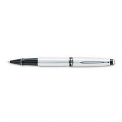 Waterman Pen/Sanford Ink Company Expert II Roller Ball Pen, Fine Point, Brushed Chrome, Black Ink (WAT75270)