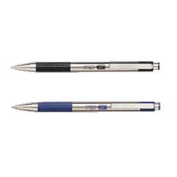 Zebra Pen Corp. F-301 Ballpoint Pen, 0.7 Millimeter, Blue/Silver Barrel (ZPC27120)