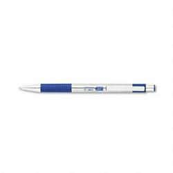 Zebra Pen Corp. F-301® Retractable Ballpoint Pen, 0.7mm Fine Point, Stainless Steel, Blue Ink (ZEB27120)