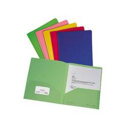 Esselte Pendaflex Corp. Fashion PolyPort® Twin-Pocket Portfolio, 5 Assorted Colors, 25 per Box (ESS99810)