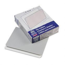 Esselte Pendaflex Corp. File Folders, Recycled, 2-Tone Gray, Letter, Top Tab, Straight Cut, 100/Box (ESS152GRA)