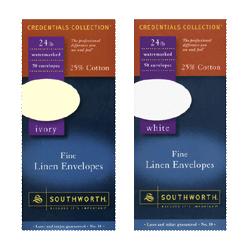 Southworth Company Fine Linen Envelopes, 24LB, No. 10, 50 Count, White (SOUP55410)