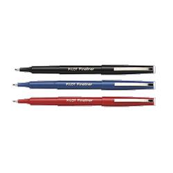 Pilot Corp. Of America Fineliner Marker, Airtight Cap, Fine Point, Red Ink (PIL11015)