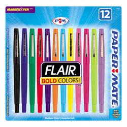 Papermate/Sanford Ink Company Flair Felt Tip Pen, 12-Color Set
