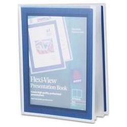 Avery-Dennison Flexi-View Presentation Books, 24 Pages, Blue (AVE47693)