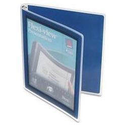 Avery-Dennison Flexi-View Round-Ring Presentation View Binder, 1/2 Capacity, Navy (AVE15766)