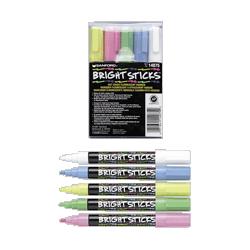 Sanford Fluorescent Markers, Erasable, Pink/Blue/White/Yellow/Green (SAN14075)