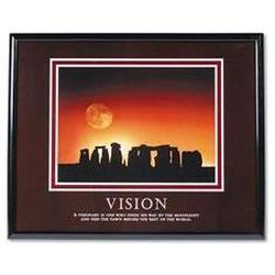 Advantus Corporation Framed Vision-Stonehenge Motivational Print, 30w x 24h, Black Frame (AVT78042)