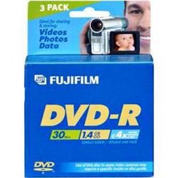 Fuji Fujifilm 4x Mini DVD-R Media - 1.4GB - 3 Pack