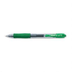 Pilot Corp. Of America G2 Gel Ink Roller Ball Pen, Fine Point, Green Ink (PIL31025)