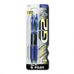 Pilot Corp. Of America G2 Gel Ink Roller Ball Pen, Two-Pen Pack, Fine Tip, Blue Ink (PIL31032)