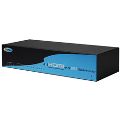 Gefen 4x4 HDMI Matrix Switcher - DVD Player, Computer, Satellite Receiver, DVR Compatible - 4 x HDMI Input, 4 x HDMI Output, 1 x Stereo Audio