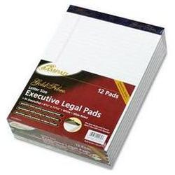 Ampad/Divi Of American Pd & Ppr Gold Fibre® 16# Watermarked White Wide Rule 50-Sheet Pads, 8-1/2 x 11-3/4, Dozen (AMP20070)