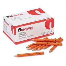 Universal Office Products Golf & Pew Pencil, Hexagon Barrel, Medium Soft Lead, Yellow, Gross (UNV24264)