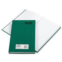 Tops Business Forms Green Canvas Record Book, 7-1/4 x 12-1/4, Ruled, 300 Sheets per Book (TOPR24663)
