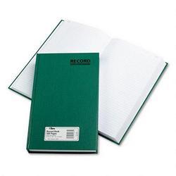 Tops Business Forms Green Canvas Record Book, 7-1/4 x 12-1/4, Ruled, 500 Sheets per Book (TOPR24665)