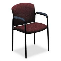 HON Guest Chair,With Arms,24-3/4 x22-1/2 x33 ,Claret/Black Frame