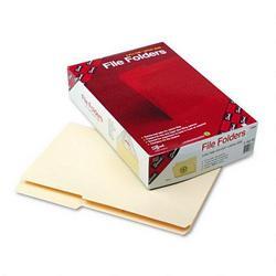 Smead Manufacturing Co. Guide Height Manila Folders, Double-Ply Top, 2/5 Cut Right Tab, Legal, 100/Bx (SMD15386)