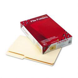 Smead Manufacturing Co. Guide Height Manila Folders, Single-Ply, 2/5 Cut Right Tab, Legal, 100/Bx (SMD15385)