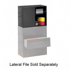HON Overfile Storage Cabinets - 27.88 Height x 42 Width x 18 Depth - Steel - 1 x Adjustable, 1 Shelf(ves) - Charcoal