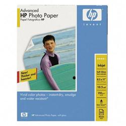 HEWLETT PACKARD HP Advanced Photo Paper - Letter - 8.5 x 11 - 250g/m - Soft Gloss - 50 x Sheet - White
