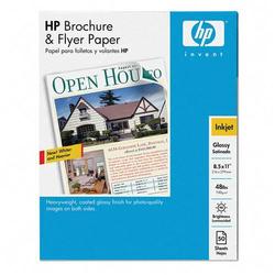 HEWLETT PACKARD HP Brochure and Flyer Paper - Letter - 8.5 x 11 - 48lb - Glossy - 50 x Sheet (C6817A)