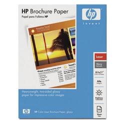 HEWLETT PACKARD HP Color Laser Brochure Paper - Letter - 8.5 x 11 - 44lb - Glossy - 150 x Sheet - White