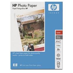 HEWLETT PACKARD HP Color Laser Photo Paper - Letter - 8.5 x 11 - 58lb - Glossy - 100 x Sheet - White