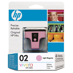 HEWLETT PACKARD - INK SAP HP No. 02 Light Magenta Ink Cartridge For Photosmart 8250 Printer - Light Magenta