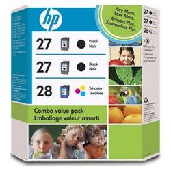 HEWLETT PACKARD - INK SAP HP No. 27/28 Combo Pack Ink Cartridge - Black, Color