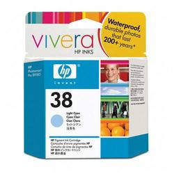 HEWLETT PACKARD - INK SAP HP No. 38 Light Cyan Vivera Ink Cartridge For PhotoSmart Pro B9180 Printer - Light Cyan