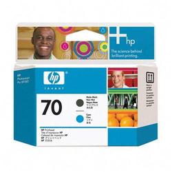 HEWLETT PACKARD - INK SAP HP No. 70 Matte Black and Cyan Printhead For Designjet Z2100 Series Printers - Matte Black, Cyan