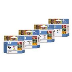 HEWLETT PACKARD - INK SAP HP No. 70 Twin Pack Photo Black Ink Cartridge for Z2100 and Z3100 Series Printers - Photo Black