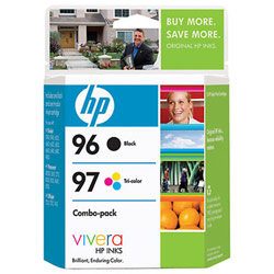 HEWLETT PACKARD HP No. 96 / 97 Black and Color Ink Cartridges - 560, 860 Pages, Pages Color, Black - Black, Cyan, Magenta, Yellow
