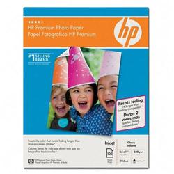 HEWLETT PACKARD HP Premium Glossy Photo Paper - Letter - 8.5 x 11 - 64g/m - Glossy - 100 x Sheet